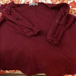 Burgundy sweatshirt